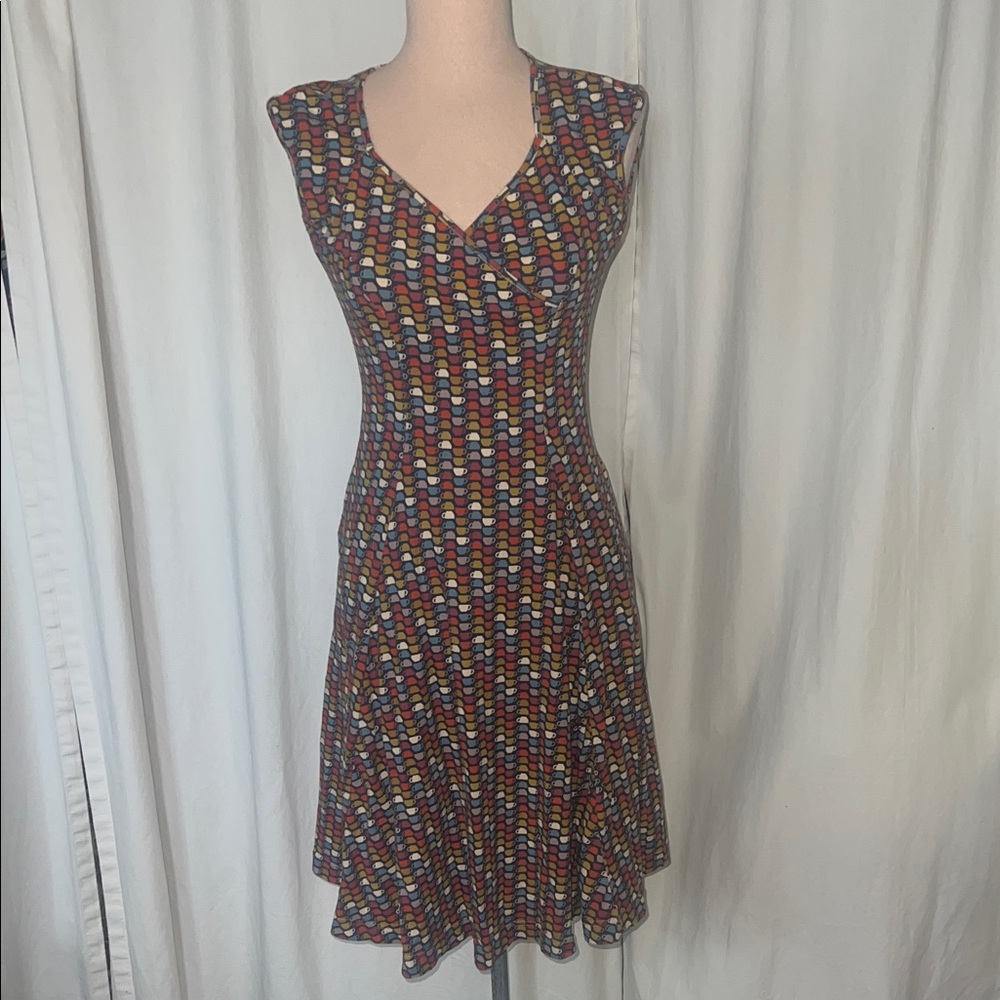 Effie's Heart Multicolor Patterned Midi Dress